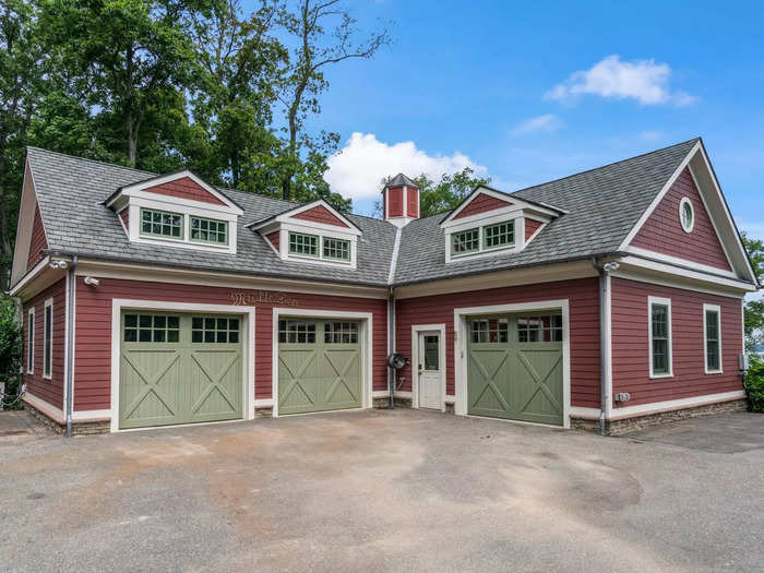 The Maintenance House doubles as a garage that can hold up to six cars. 