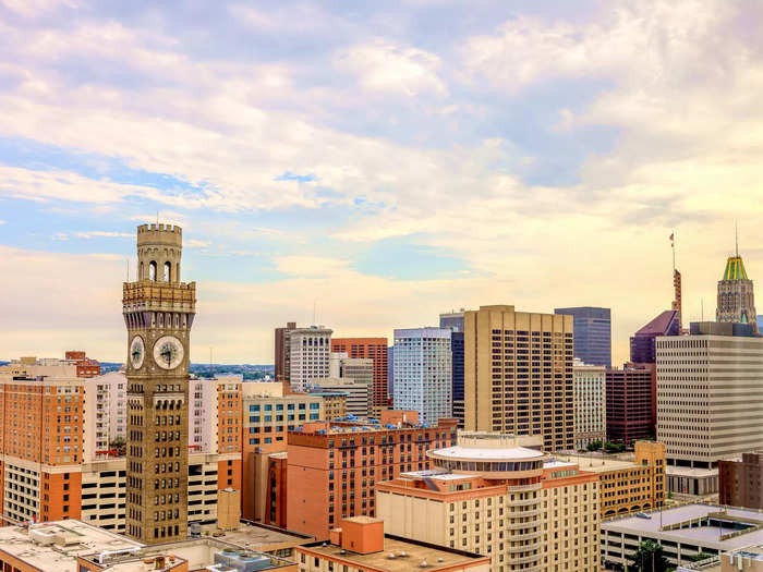 1. Baltimore, Maryland