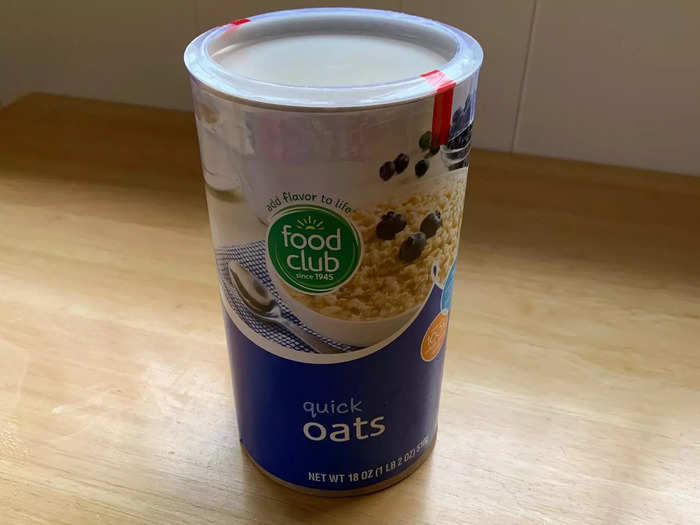 Quick oats: $3.29