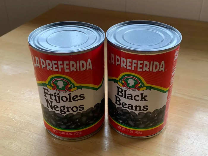 Black beans: $2.98 for two cans