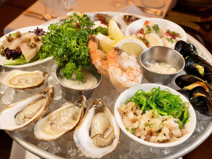 Fresh oysters for the table are essential, especially if we