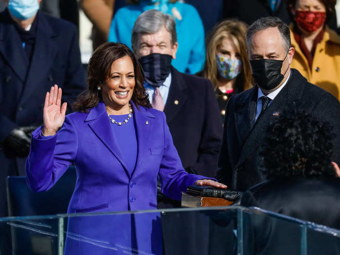 Harris was officially sworn in as vice president in January 2021.