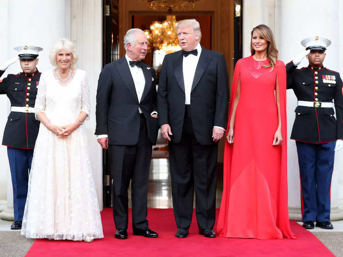 But she dressed for the occasion when she had dinner with the royal family in June 2019.