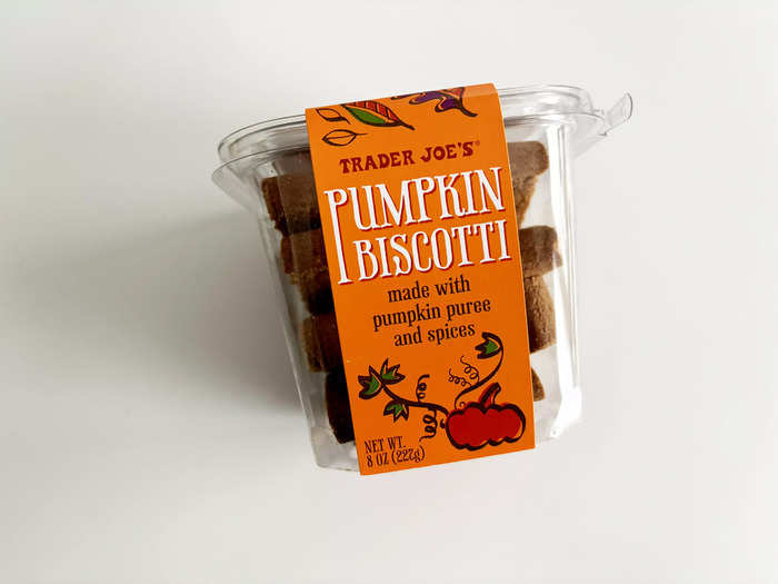 The pumpkin biscotti wasn