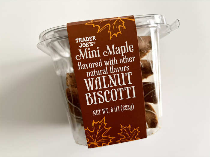 I was drawn to how the mini maple-walnut biscotti looked and smelled.