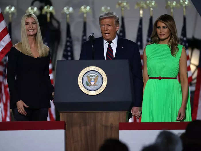 In 2020, Ivanka Trump and her husband, Jared Kushner, were front and center in Trump