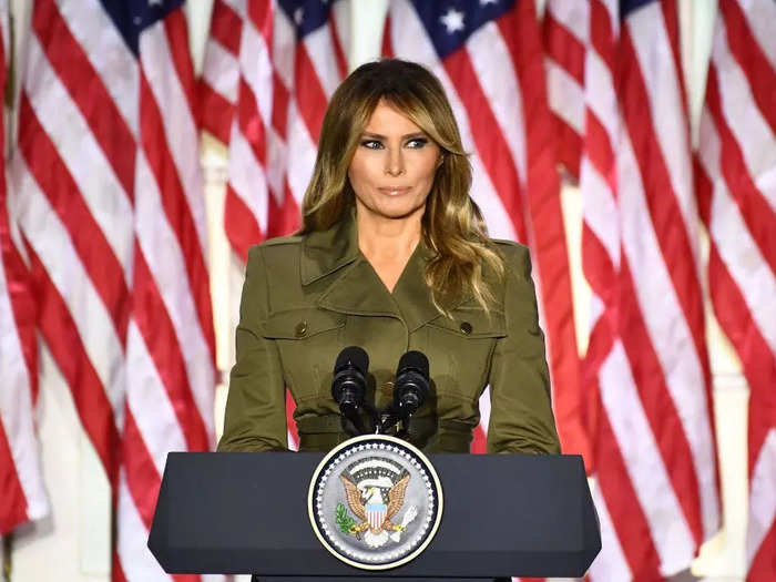 In 2020, Melania Trump spoke at the Republican National Convention and made a few campaign appearances.