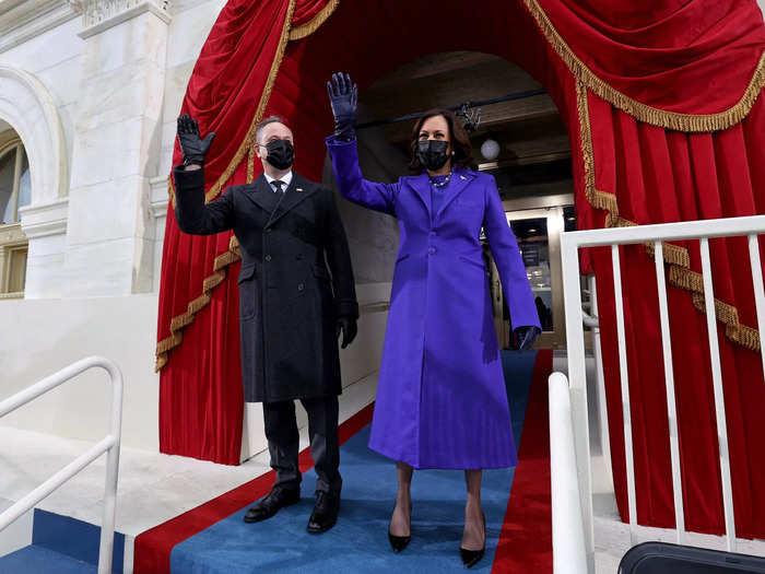 Harris made one of her biggest fashion statements at Joe Biden