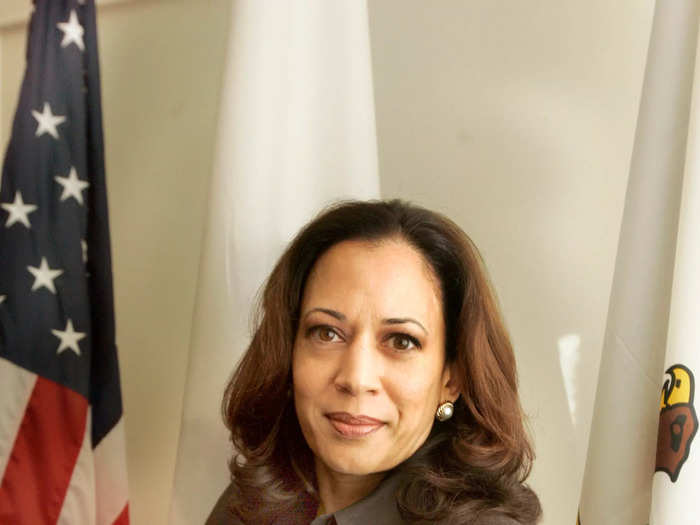 Kamala Harris has been sporting classic office attire since the start of her career.