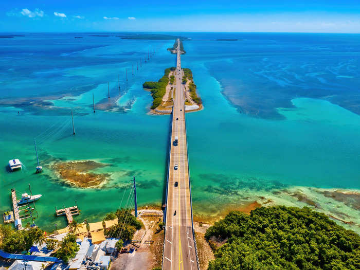 The limestone islands of the Florida Keys are a tropical paradise.