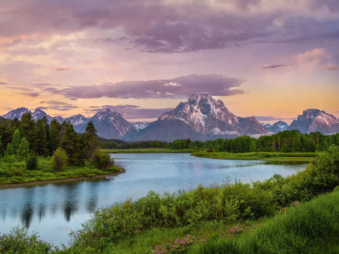 The Teton Range in Wyoming has the most majestic peaks in the American West.