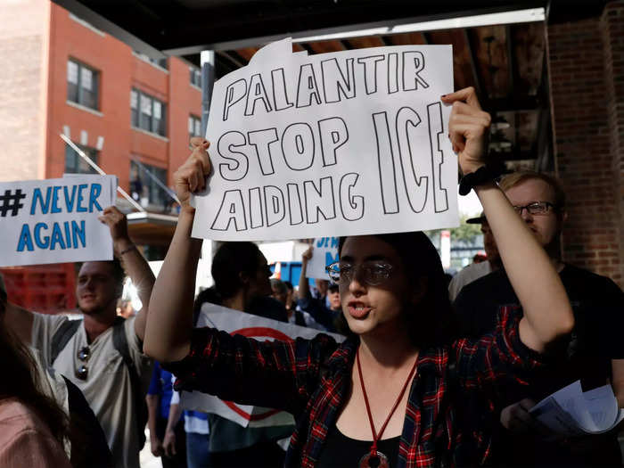 Palantir has also come under fire for its contracts with US Immigration and Customs Enforcement. 