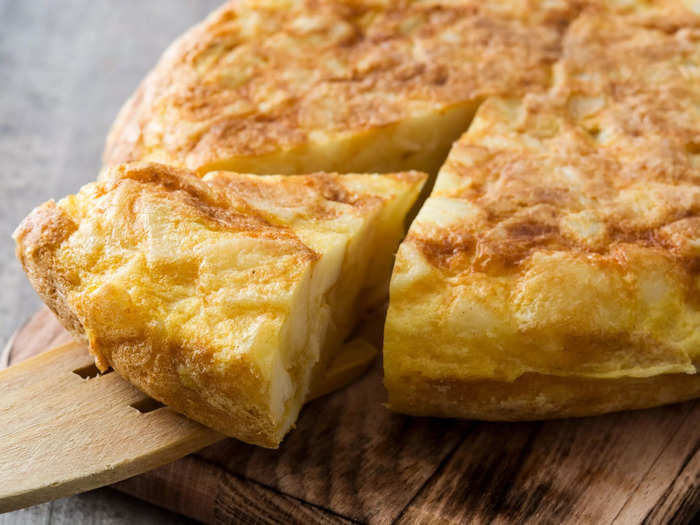 Tortilla Española is a Spanish egg treat.