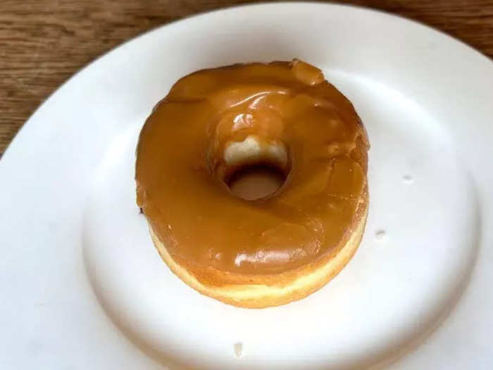 The maple-dipped doughnut was a pleasant surprise. 