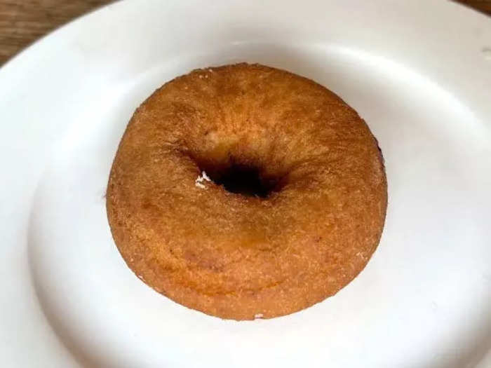 The old-fashioned plain doughnut tasted like it had a hint of nutmeg. 