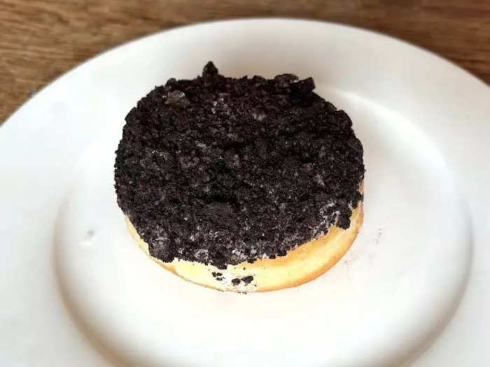 The Oreo doughnut was too sweet for me.