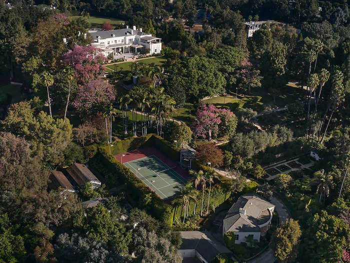 There’s also a tennis court equipped with a viewing pavilion.