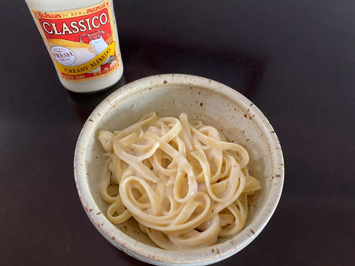 I was impressed by how well the Classico sauce coated the noodles.