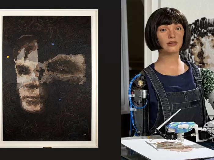 Humanoid robot Ai-Da’s portrait of computer legend Alan Turing fetches over $1 million at an art auction