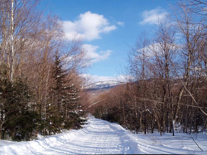 Farther north in Vermont is the Bolton Valley ski area. 