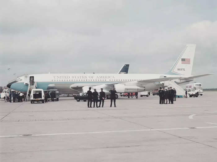 Four US presidents flew aboard the Air Force One plane known as SAM 970.