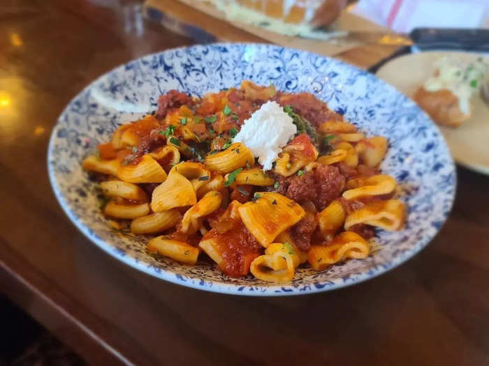 VIRGINIA: Rigatoni alla Bolognese at Mia