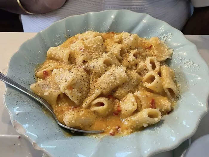 PENNSYLVANIA: Cacio e pepe rigatoni at DiAnoia