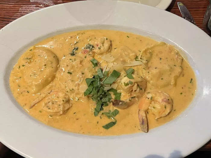 ARKANSAS: Lobster ravioli at Pastafina Italian Restaurant in Cave Springs