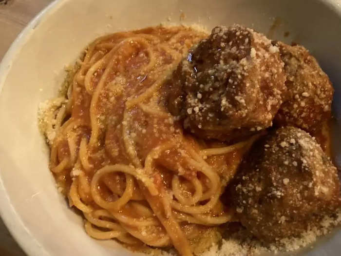 ALASKA: Spaghetti and meatballs at In Bocca Al Lupo in Juneau