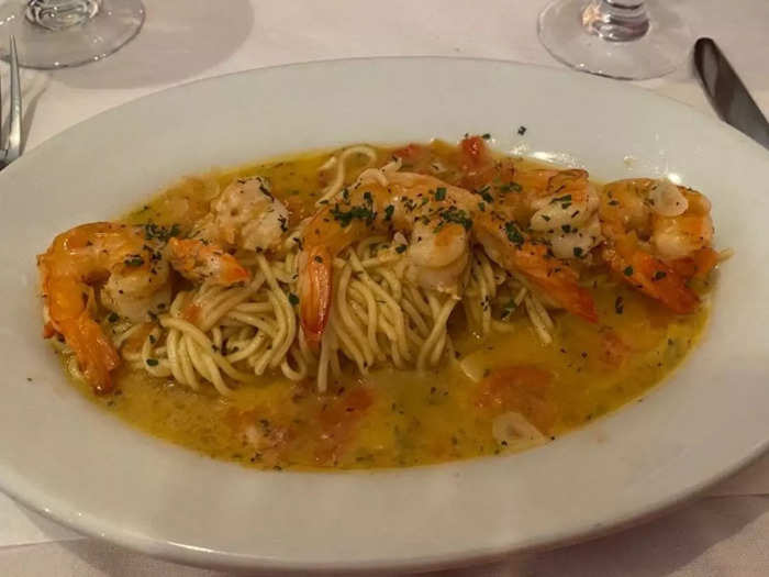 ALABAMA: Shrimp scampi at Mazzara