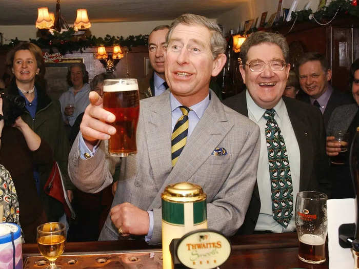 2001: Charles launched a report warning that half of all British villages no longer have a pub. "Rural pubs must draw on their resourcefulness and resilience," the prince said.