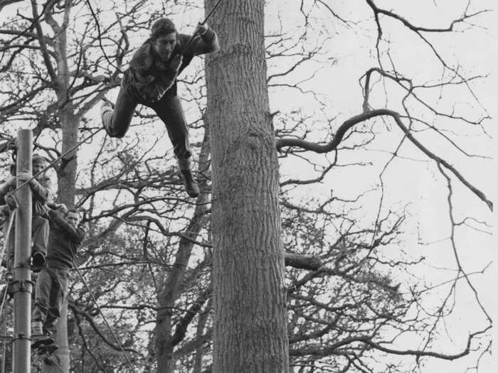 1975: Continuing to dip into military training, Charles returned to Cambridge to receive his masters degree.