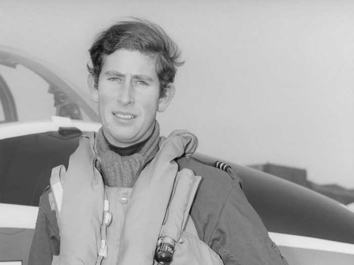 1971: Having become the first heir to the throne to graduate with a university degree (a 2:2 from Trinity College Cambridge), Prince Charles flew himself to RAF Cranwell in Lincolnshire to train as a jet pilot.