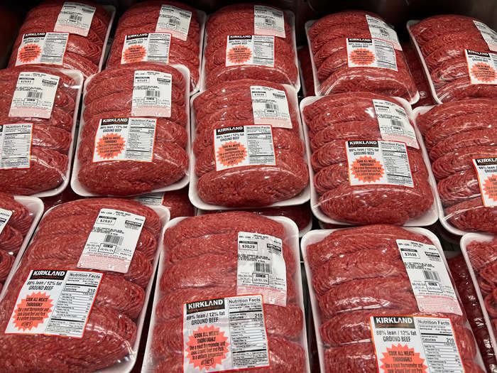 The Kirkland Signature ground beef is another money saver.