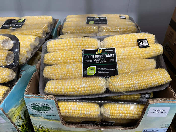 The Rouge River Farms sweet corn is amazingly fresh.