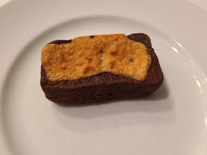 These were decent brownies, but the chocolate-chip part was barely there.