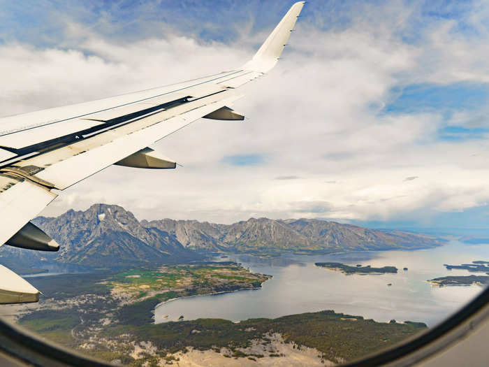 Flights in and out of Jackson Hole have incredible views, but the airport is tiny.