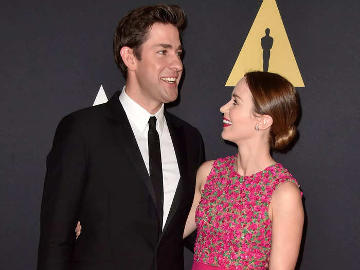 February 16, 2014: Krasinski and Blunt welcomed their first child.