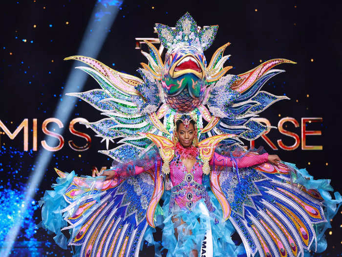 Miss Bahamas Selvinique Wright honored a festival with her costume.