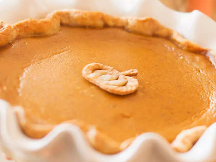 You can make pumpkin pie in a slow cooker for a tasty side dish or dessert after the meal.