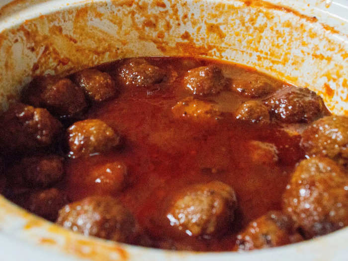 Meatballs make a great appetizer for guests while you