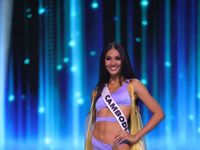 Davin Prasath became the first Miss Cambodia to place at Miss Universe since her country