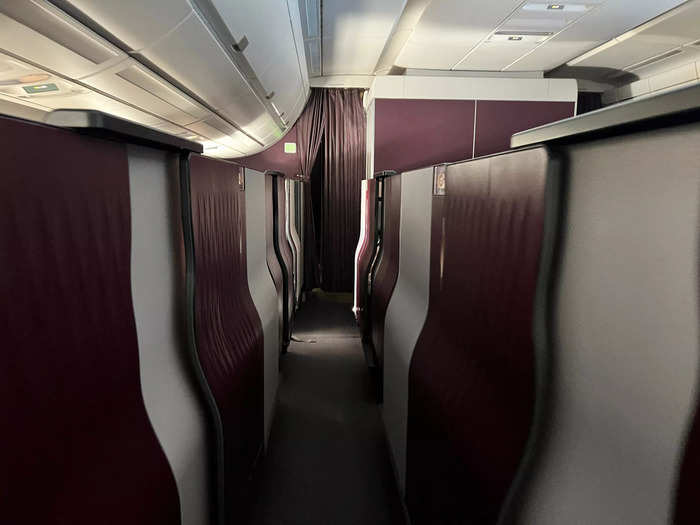 The sliding door for each seat gave the strongest sense of luxury and privacy.