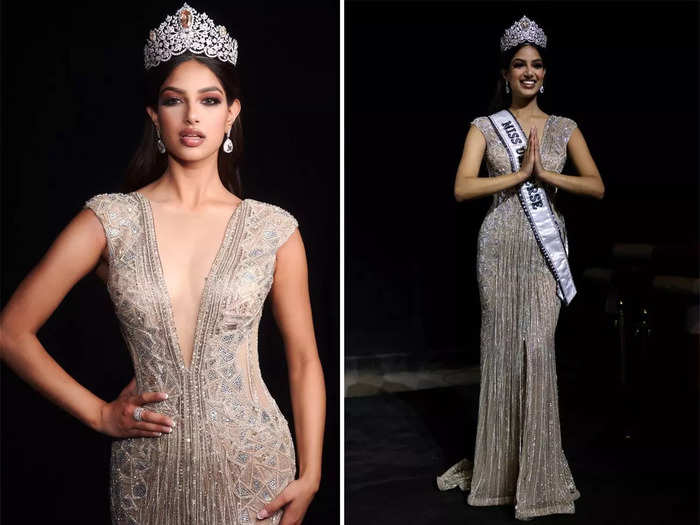 Harnaaz Sandhu was also the third Miss India to be crowned Miss Universe.