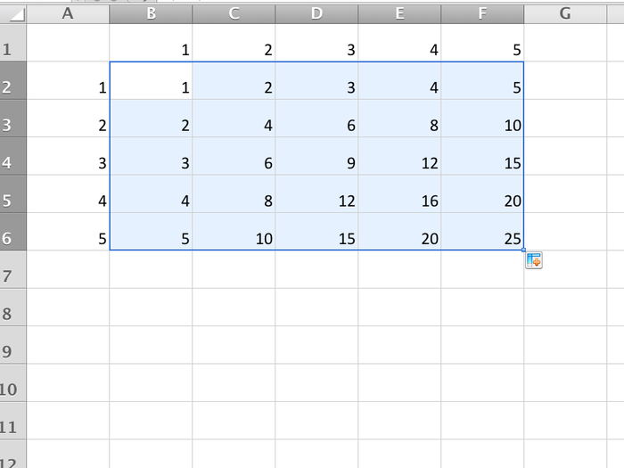 The we drag it down, and viola, by using $ we were able to lock in all the correct values. Nice.