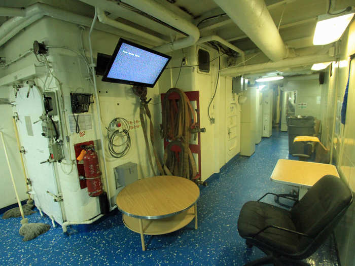 And updated crew quarters, for a staff that hardly ever leaves the ship except when their tour is up