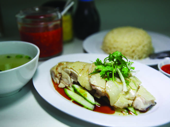 Chicken rice is Singapore