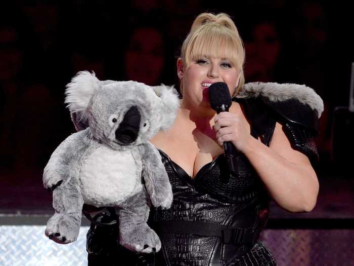 Wilson later took around a stuffed koala named "Chlamydia" who had "X-ray vision" to spy on some of the celebs.