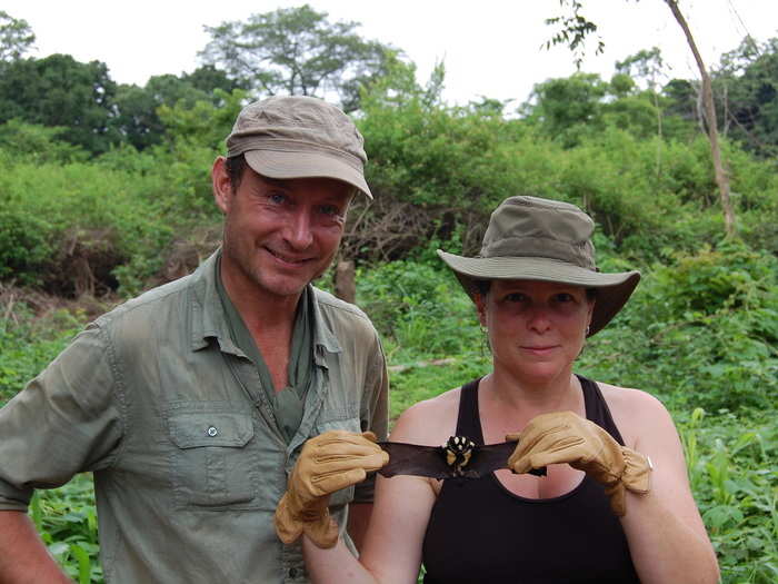 The Fauna and Flora International Programme helps Reeder work with the government and rangers. DeeAnn Reeder is holding the 