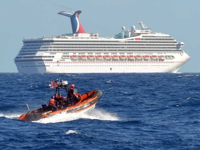 In February 2013, an engine room fire led to a power loss on the Carnival Triumph, stranding the ship in the Gulf of Mexico.